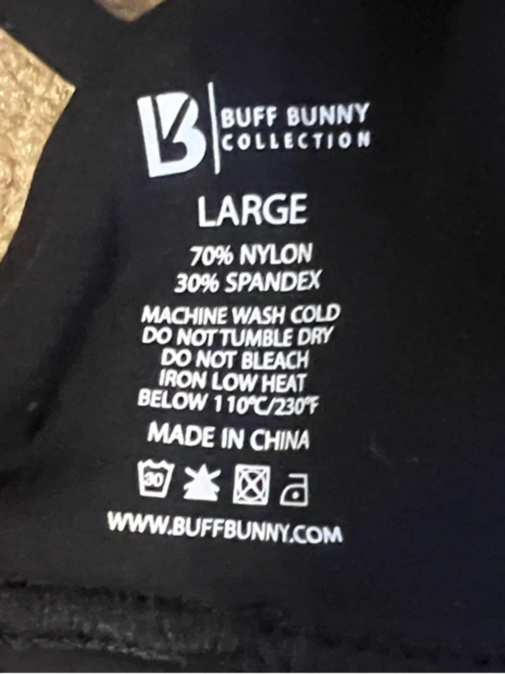 BuffBunny Black Strappy Crossover Sports Bra
